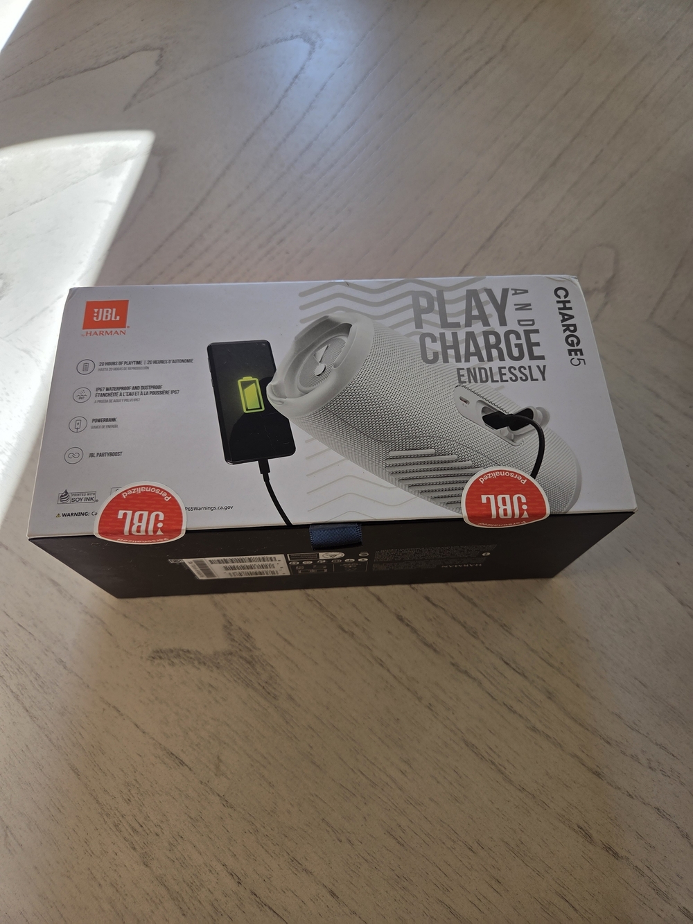 JBL Charge 5 Sprite Living Track list Bluetooth Speaker